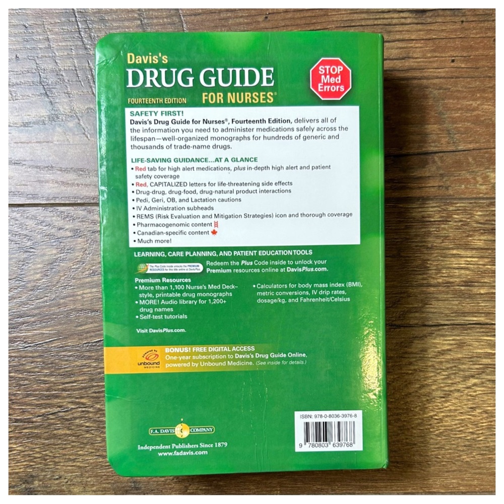 Davis’s Drug Guide For Nurses - Picture 4 of 7